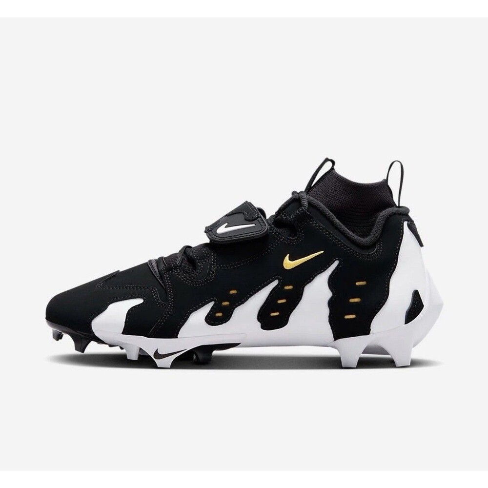 Size 12 Nike Vapor Diamond Turf 96 TD Football Cleats Black White HJ3360-001 New